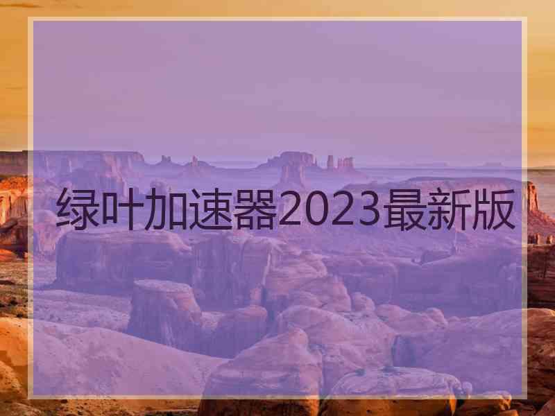 绿叶加速器2023最新版