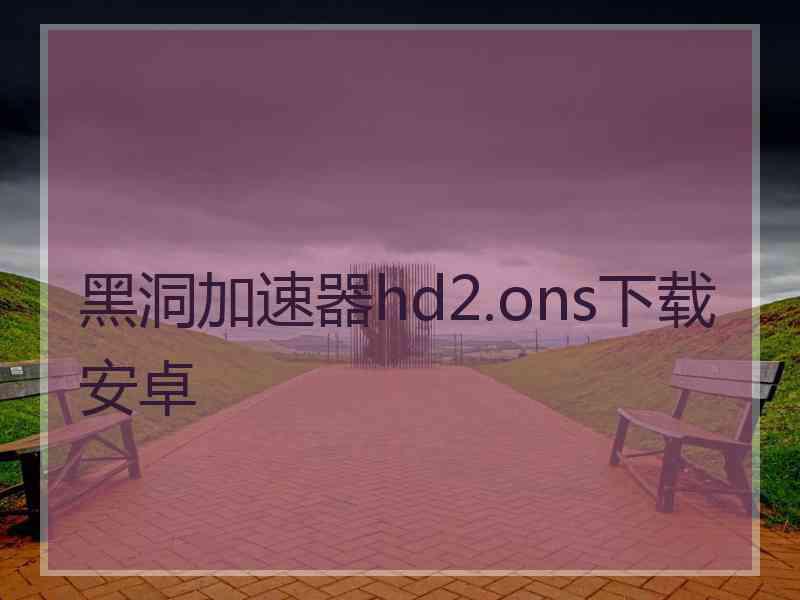黑洞加速器hd2.ons下载安卓