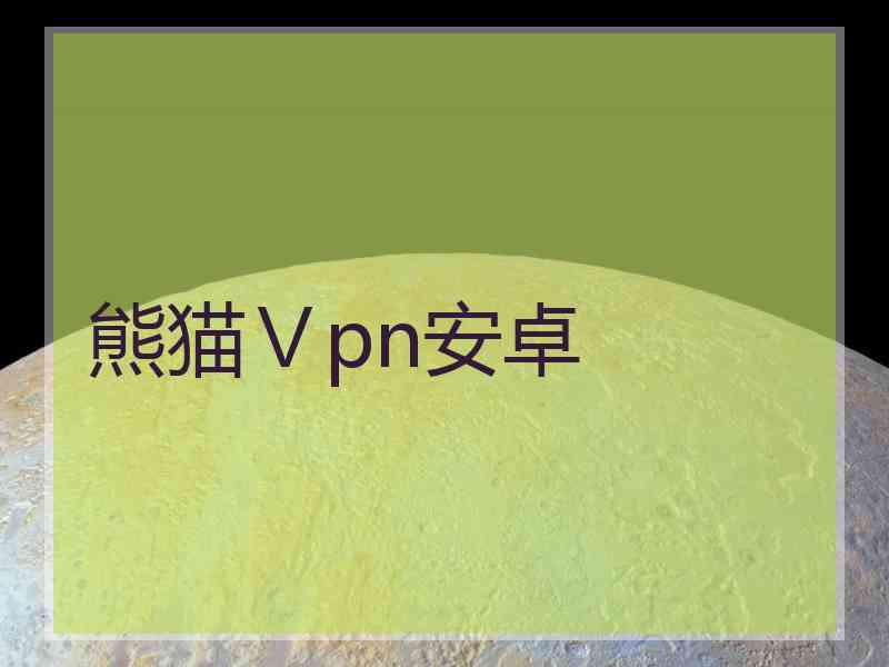 熊猫Ⅴpn安卓