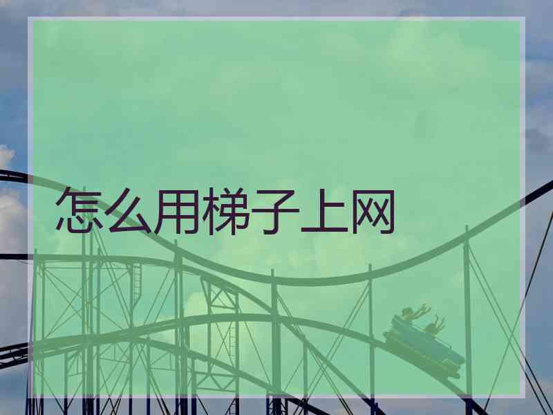 怎么用梯子上网