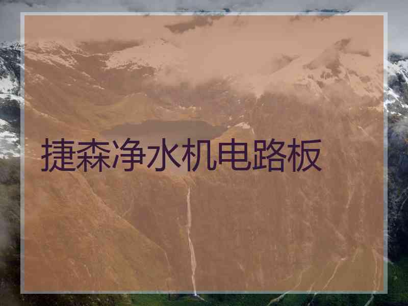捷森净水机电路板