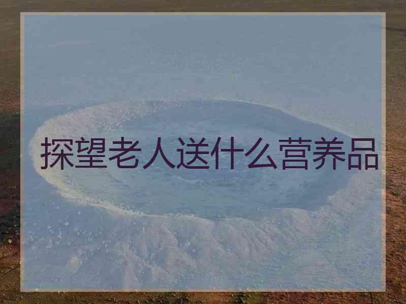 探望老人送什么营养品