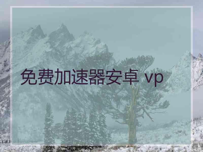 免费加速器安卓 vp
