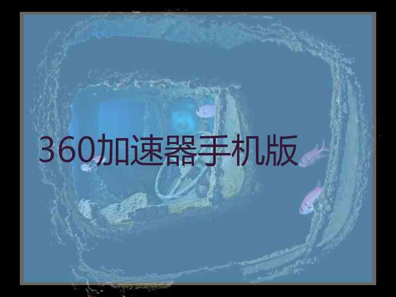 360加速器手机版