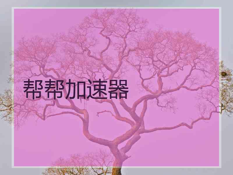 帮帮加速器
