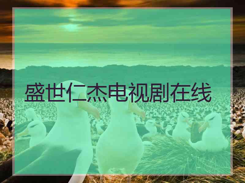 盛世仁杰电视剧在线