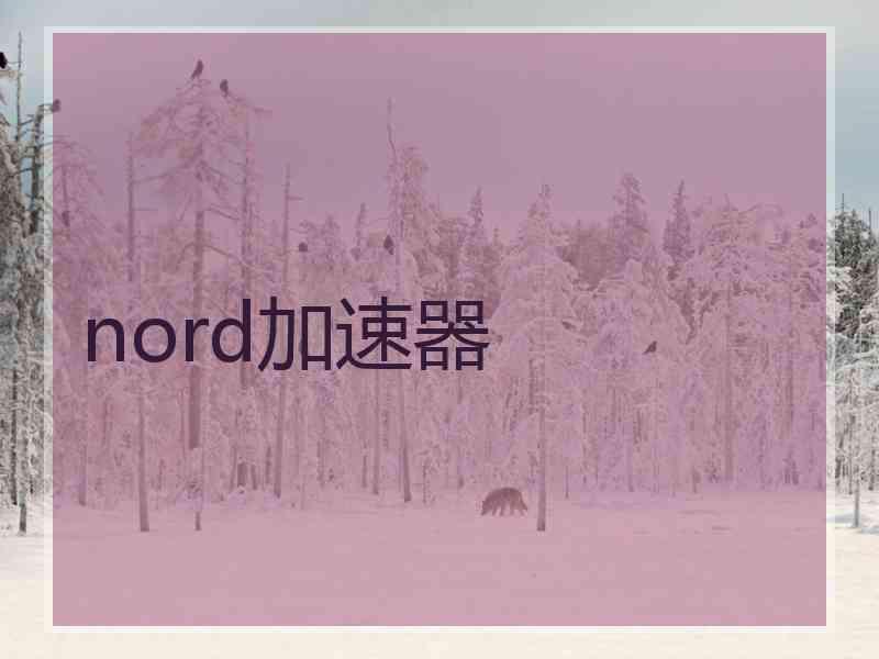 nord加速器