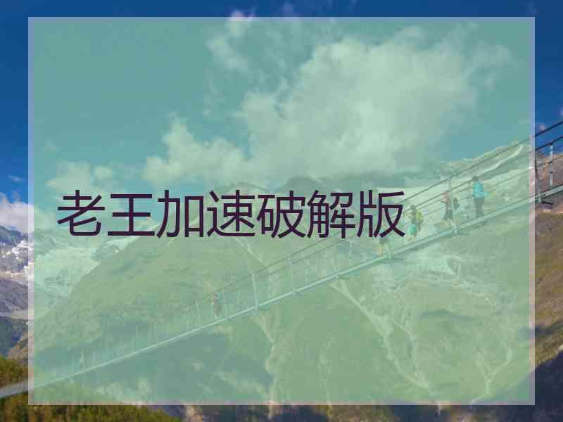 老王加速破解版